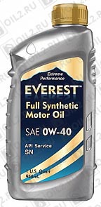 ������ EVEREST Full Synthetic 0W-40 1 .