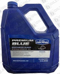 ������ PURE POLARIS Premium BLUE Synthetic Blend 2-Cycle Engin Oil 3,785 .