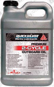 QUICKSILVER Premium 2-Cycle Outboard Oil TC-W3 10 . 