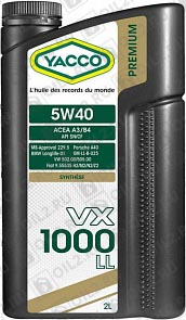 YACCO VX 1000 LL 5W-40 2 . 