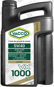 YACCO VX 1000 LL 5W-40 5 . 