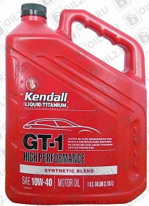 KENDALL GT-1 High Performance Motor Oil with Liquid Titanium 10W-40 3,785 . 