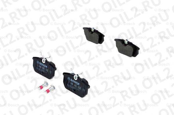 набор тормозных колодок; задний (Bosch 0986491030). Фотогаллерея. набор тормозных колодок; задний (Bosch 0986491030). Фотогаллерея.