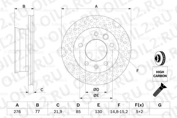 тормозной диск спереди (Bosch 0986478849). Фотогаллерея. тормозной диск спереди (Bosch 0986478849). Фотогаллерея.
