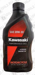 ������ KAWASAKI Performance Oils 4-Stroke Engine Oil Motocycle 20W-50 0,946 .