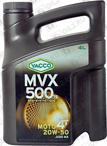 YACCO MVX 500 TS 4T 20W-50 4 . 
