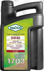YACCO VX 1703 FAP 5W-40 5 . 