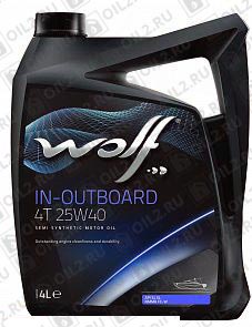 WOLF In-Outboard 4T 25w-40 4 .