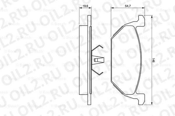 набор тормозных колодок; фронт (Bosch 0986424364). Фотогаллерея. набор тормозных колодок; фронт (Bosch 0986424364). Фотогаллерея.