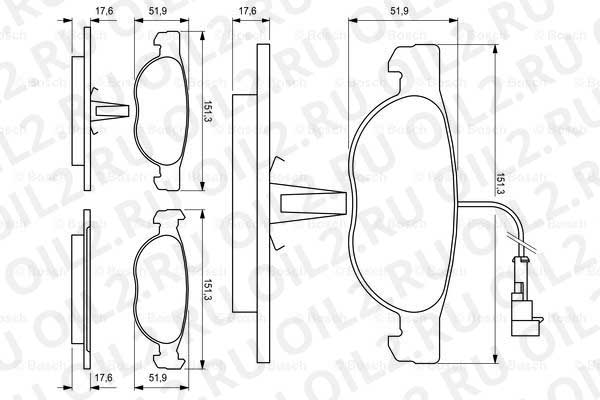 набор тормозных колодок; фронт (Bosch 0986424246). Фотогаллерея. набор тормозных колодок; фронт (Bosch 0986424246). Фотогаллерея.