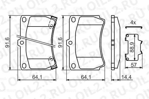 набор тормозных колодок; фронт (Bosch 0986461141). Фотогаллерея. набор тормозных колодок; фронт (Bosch 0986461141). Фотогаллерея.