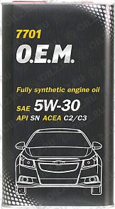 ������ MANNOL 7701 O.E.M. for Chevrolet Opel 5W-30 4 .