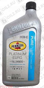 PENNZOIL Platinum Euro 0W-40 0,946 . 