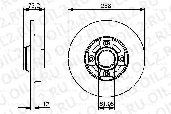 тормозной диск, задний (Bosch 0986479383). Фотогаллерея. тормозной диск, задний (Bosch 0986479383). Фотогаллерея.