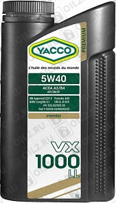 YACCO VX 1000 LL 5W-40 1 . 