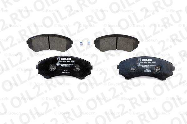 набор тормозных колодок; фронт (Bosch 0986424709). Фотогаллерея. набор тормозных колодок; фронт (Bosch 0986424709). Фотогаллерея.