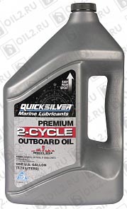 QUICKSILVER Premium 2-Cycle Outboard Oil TC-W3 4 . 