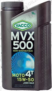 YACCO MVX 500 4T 15W-50 1 . 