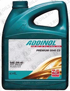 ADDINOL Premium 0540 C3 SAE 5W-40 4 . 
