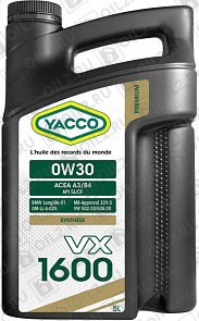 YACCO VX 1600 0W-30 5 . 