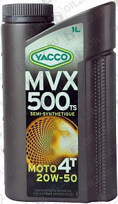 YACCO MVX 500 TS 4T 20W-50 1 . 