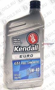 KENDALL GT-1 Full Synthetic (European Formula) 5W-40 0,946 .. .