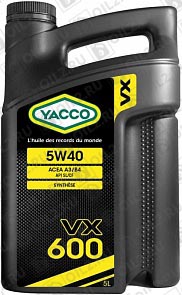YACCO VX 600 5W-40 5 . 
