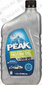 PEAK Full Synthetic Motor Oil 0W-20 0,946 . 