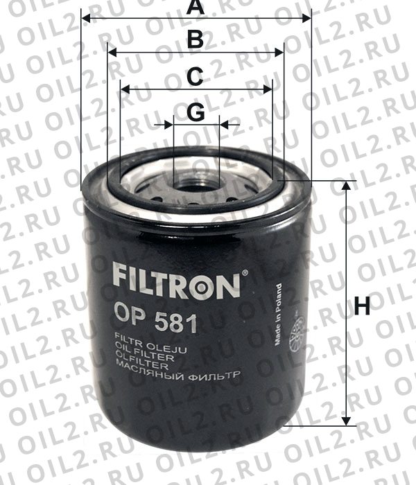    FILTRON OP 581