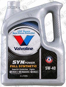 VALVOLINE SynPower 5W-40 4 . 
