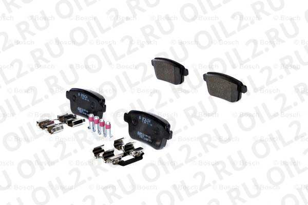 набор тормозных колодок; задний (Bosch 0986494331). Фотогаллерея. набор тормозных колодок; задний (Bosch 0986494331). Фотогаллерея.