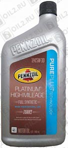 ������ PENNZOIL Platinum High Mileage Vehicle 5W-30 0,946 .