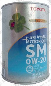 TOYOTA  Motor Oil SM 0W-20 1 . 