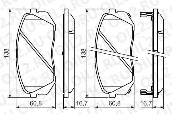 набор тормозных колодок; фронт (Bosch 0986494422). Фотогаллерея. набор тормозных колодок; фронт (Bosch 0986494422). Фотогаллерея.