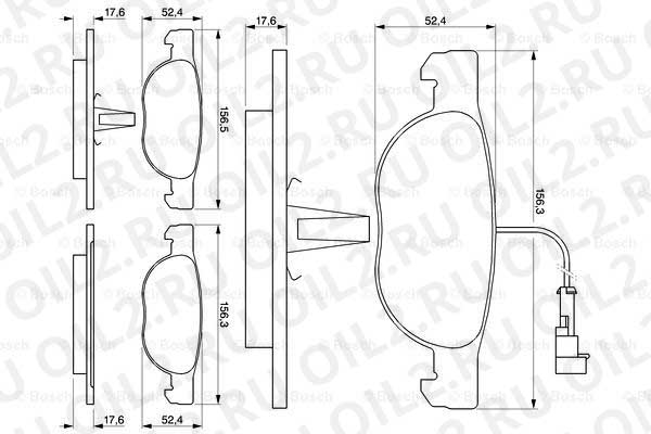 набор тормозных колодок; фронт (Bosch 0986424362). Фотогаллерея. набор тормозных колодок; фронт (Bosch 0986424362). Фотогаллерея.