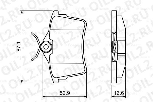 набор тормозных колодок; задний (Bosch 0986494304). Фотогаллерея. набор тормозных колодок; задний (Bosch 0986494304). Фотогаллерея.