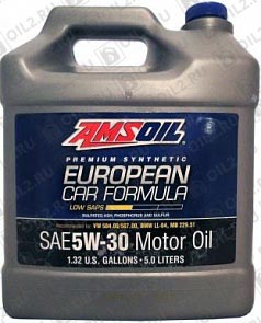 AMSOIL European Car Formula Low-SAPS Synthetic Motor Oil 5W-30 5 . 