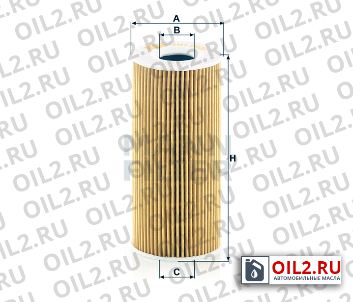 Габаритный чертеж MANN HU 7026 z Габаритный чертеж MANN HU 7026 z