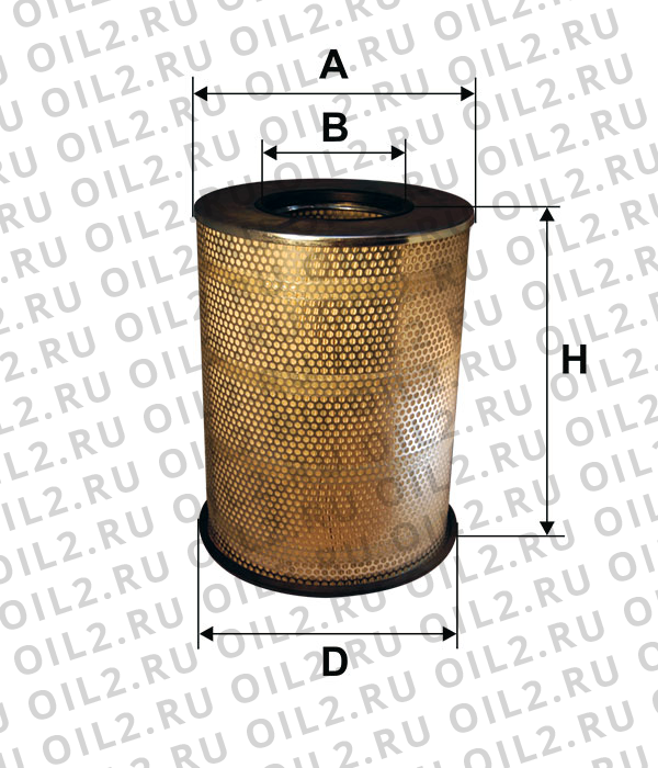 Габаритный чертеж Фильтр FILTRON AM 442/5 Габаритный чертеж Фильтр FILTRON AM 442/5