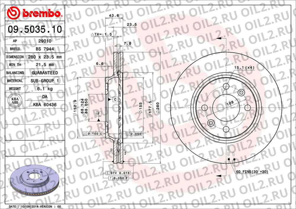  BREMBO 09.5035.10. .