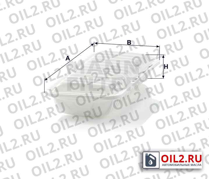 Габаритный чертеж MANN C 2513 Габаритный чертеж MANN C 2513