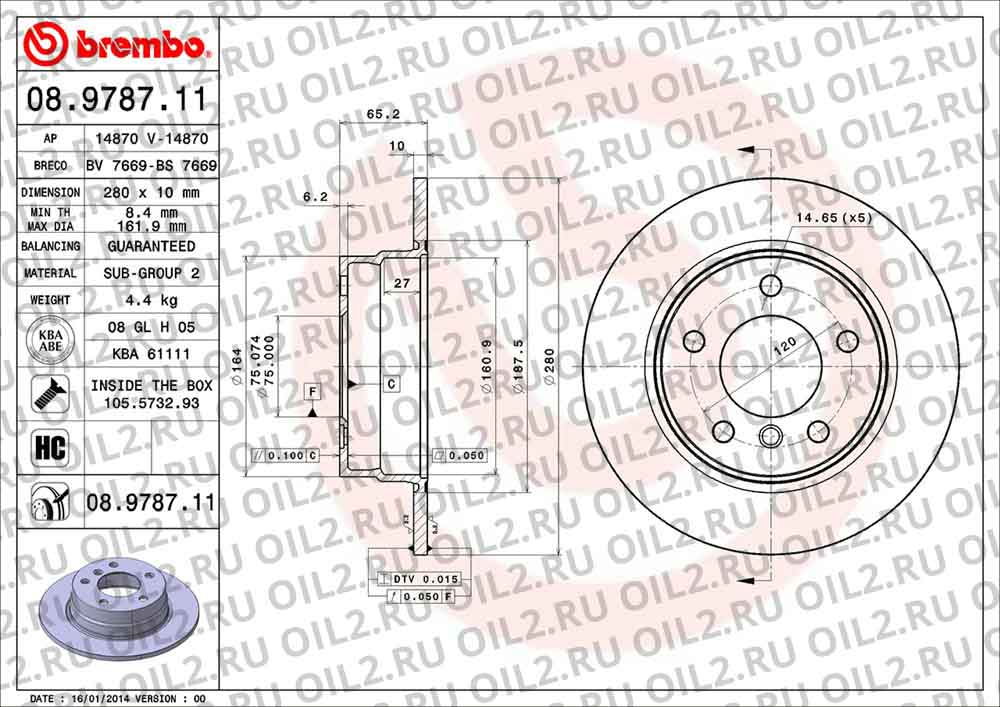 ����� BREMBO 08.9787.11. ������������.