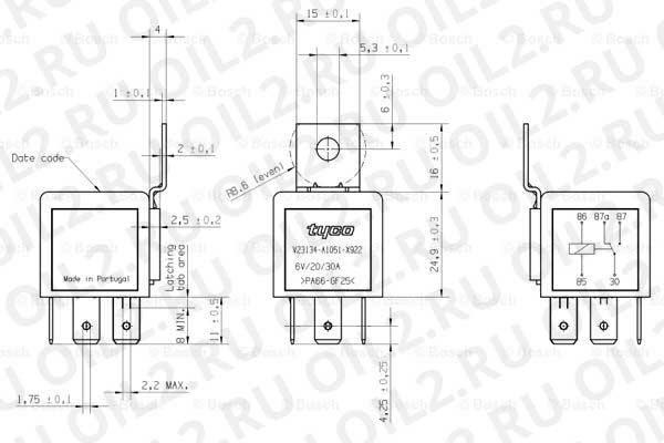 ,  (Bosch 0332204001). .