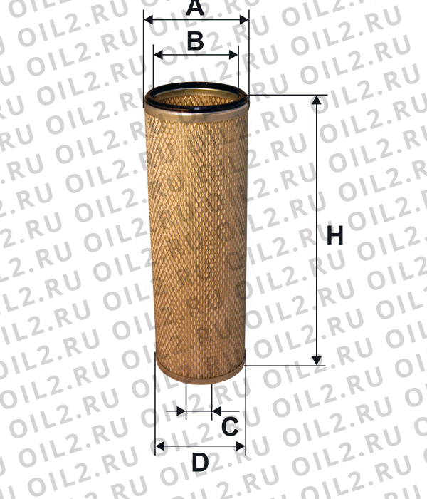 Габаритный чертеж Фильтр FILTRON AM 474W Габаритный чертеж Фильтр FILTRON AM 474W