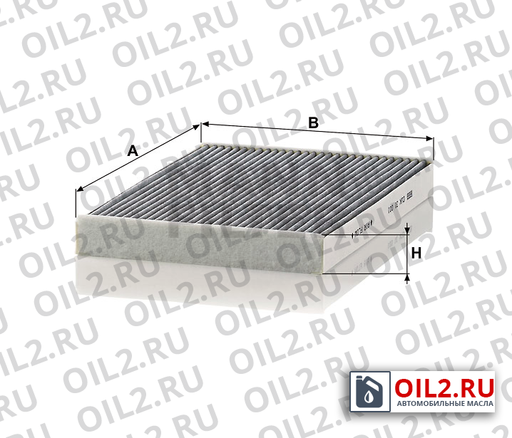 Габаритный чертеж MANN CUK 31 001 Габаритный чертеж MANN CUK 31 001