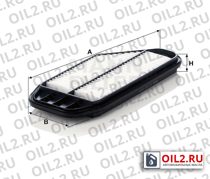 Габаритный чертеж MANN C 36 013 Габаритный чертеж MANN C 36 013