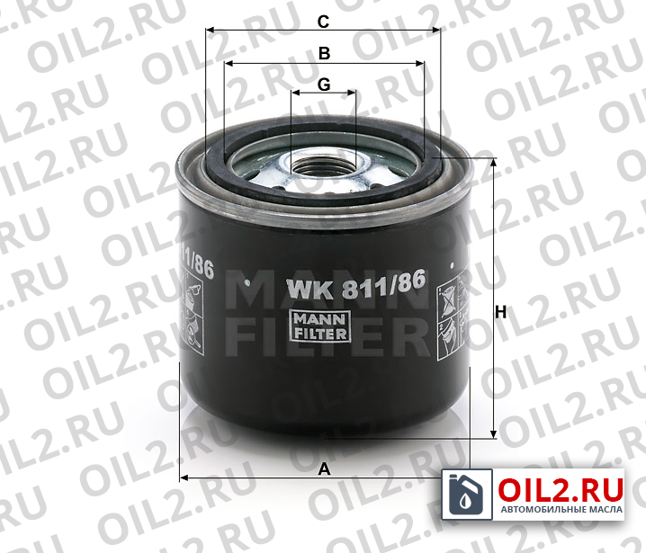 ���������� ������ MANN WK 811/86