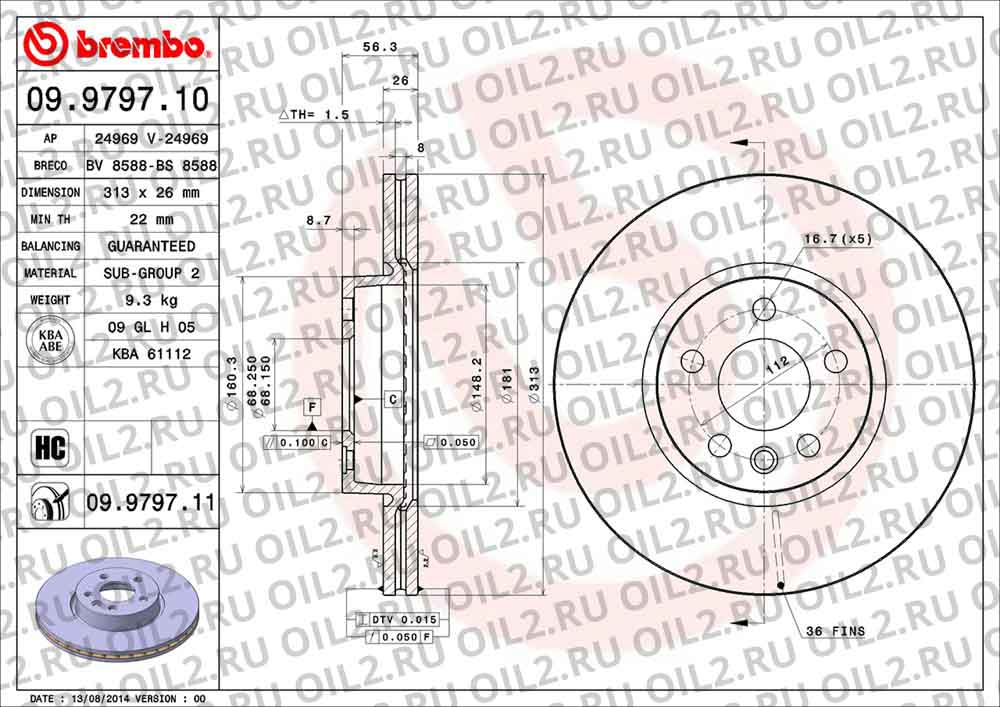 ����� BREMBO 09.9797.10. ������������.