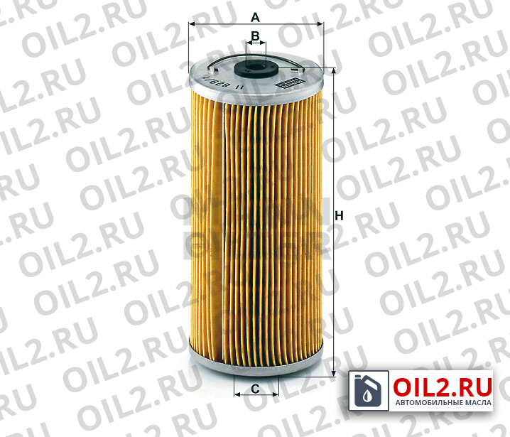Габаритный чертеж MANN H 829/1 x Габаритный чертеж MANN H 829/1 x