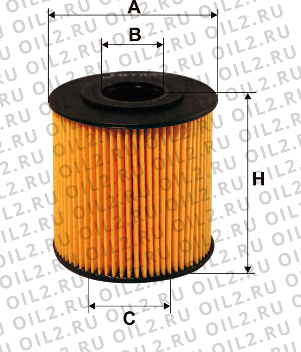 Габаритный чертеж Фильтр FILTRON OE 662 Габаритный чертеж Фильтр FILTRON OE 662